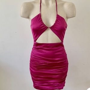 Hot Pink Clubbing mini dress